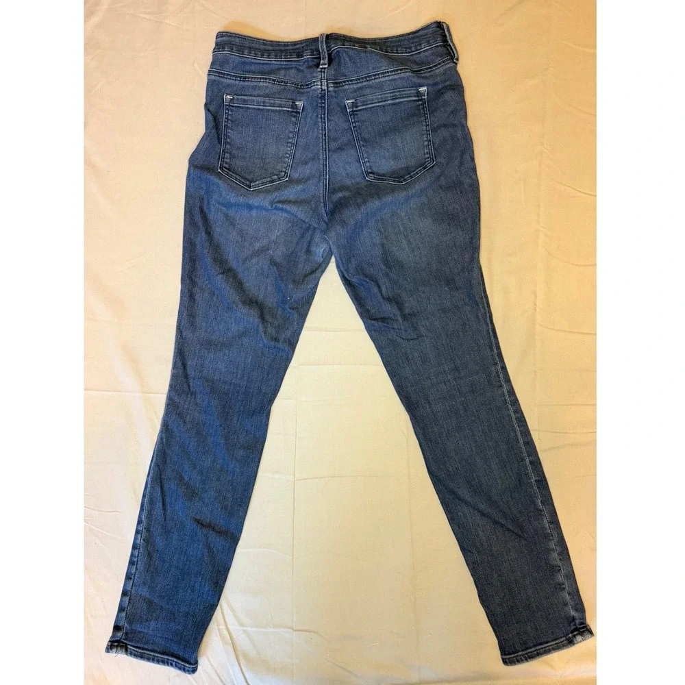 Athleta Sculpt Tight Skinny Jeans Dark Wash Blue Stretch Denim Womens Size 4
